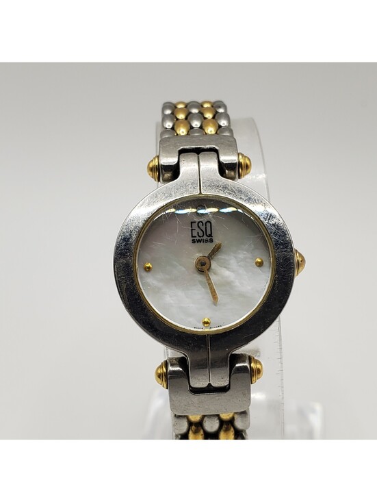 Accessories - ESQ Swiss Quartz Watch Women MOP Dial For Parts Or Repair